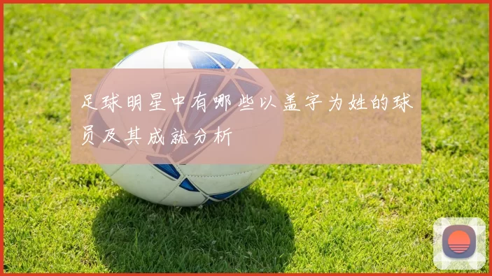 足球明星中有哪些以盖字为姓的球员及其成就分析