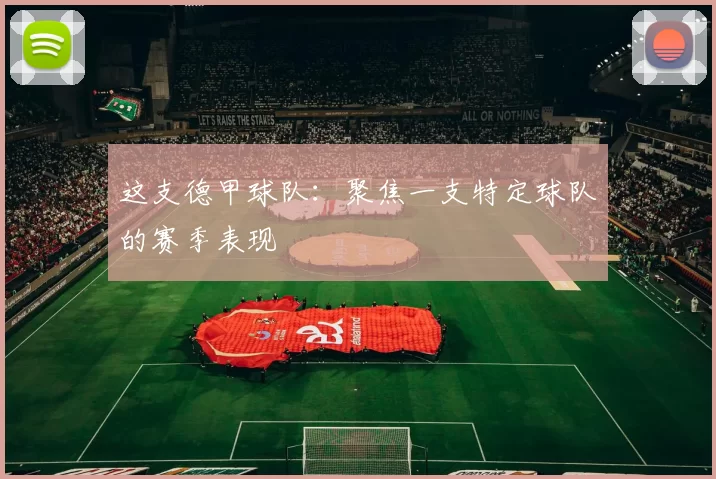 这支德甲球队：聚焦一支特定球队的赛季表现